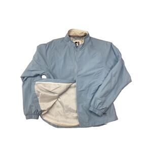 FootJoy FJ Golf Full Zip Nylon Windbreaker Rain Jacket Light Blue Women's M